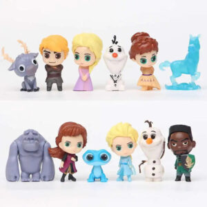 Lot de 12 figurines Reine des Neiges