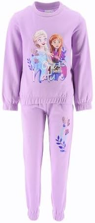 Survêtement à capuche Disney Frozen Elsa et Anna avec pantalon de jogging