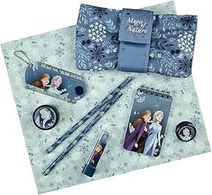 Kit d'écriture 8 pièces Elsa, Anna et Olaf pour enfant – Image 3