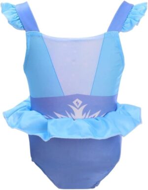 Maillot de bain 1 pièce avec jupe Elsa Anna Raiponce pour enfant fille