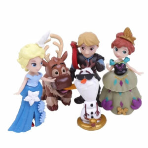 Lot de 5 figurines de jeu La Reine des Neiges