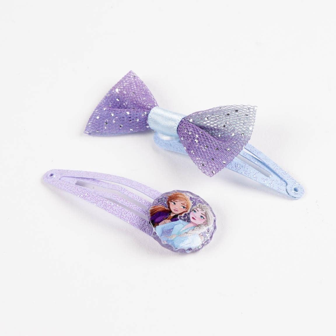 Épingles à cheveux Frozen multicolores avec personnages de la Reine des neiges, lot de 4 – Image 3