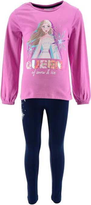 Survêtement violet Disney Elsa, sweat et legging La Reine des Neiges