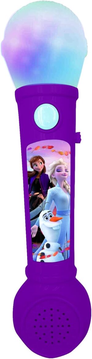 Microphone lumineux Disney Frozen La Reine des neiges avec haut-parleur intégré