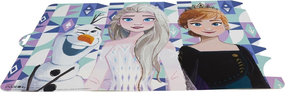 Set de table La Reine des Neiges en plastique coloré avec Elsa, Anna et Olaf – Image 3