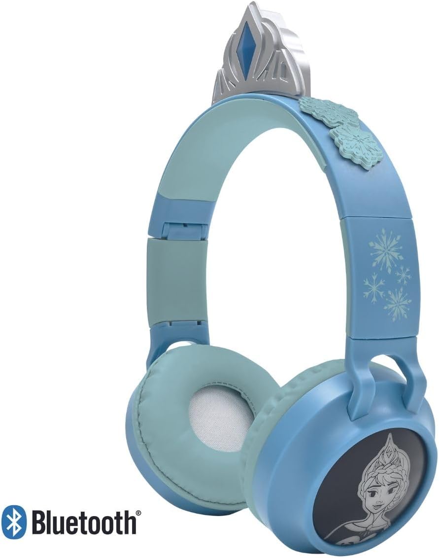 Casque La Reine des Neiges 2-en-1 avec tiare, sans fil et filaire Lexibook HPBT015FZ – Image 2