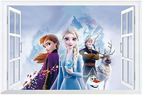 Stickers muraux La Reine des Neiges Princesse, 2 feuilles 43 x 65 cm – Image 3