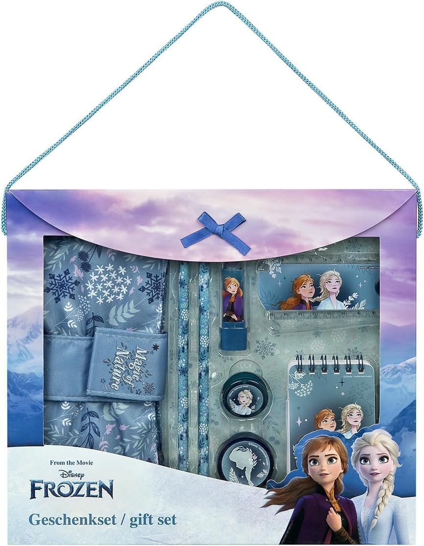Kit d'écriture 8 pièces Elsa, Anna et Olaf pour enfant – Image 2
