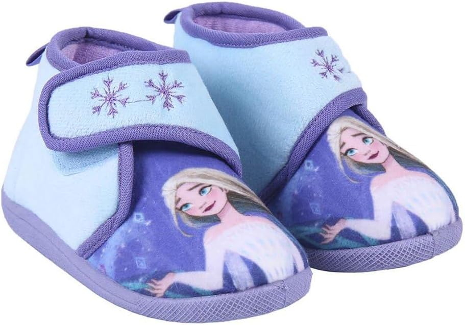 Chaussons montants à scratch Disney La Reine des Neiges pour fille