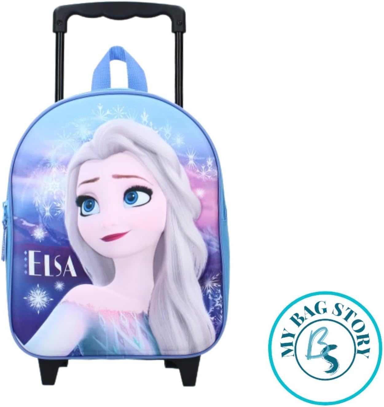 Cartable à roulettes 32 cm La Reine des Neiges pour enfant, bretelles réglables – Image 5