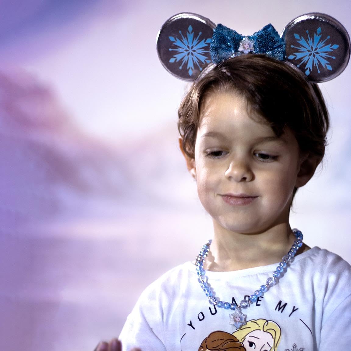 Parure Frozen avec collier et bracelets 2 pièces – Image 4