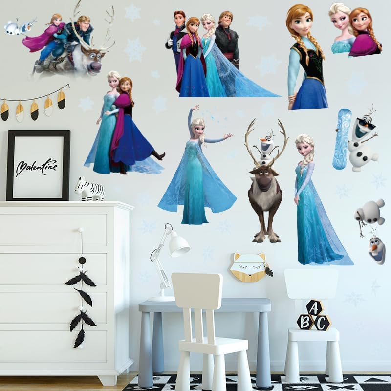 Stickers muraux Disney Frozen Elsa pour salon et chambre – Image 4