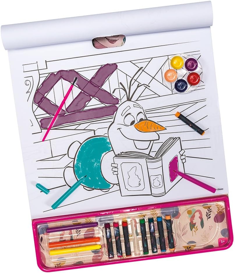 Bloc d'activités 5 en 1 Cefa Toys La Reine des Neiges avec 25 feuilles FSC – Image 2