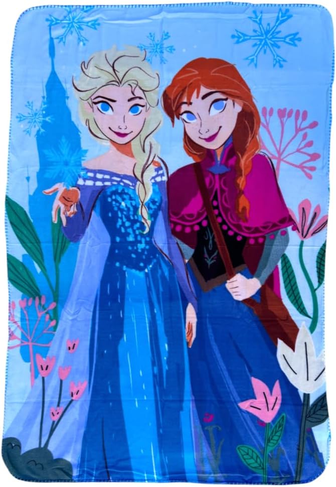 Plaid enfant Frozen polaire 100 x 150 en 100 % polyester 210 gsm