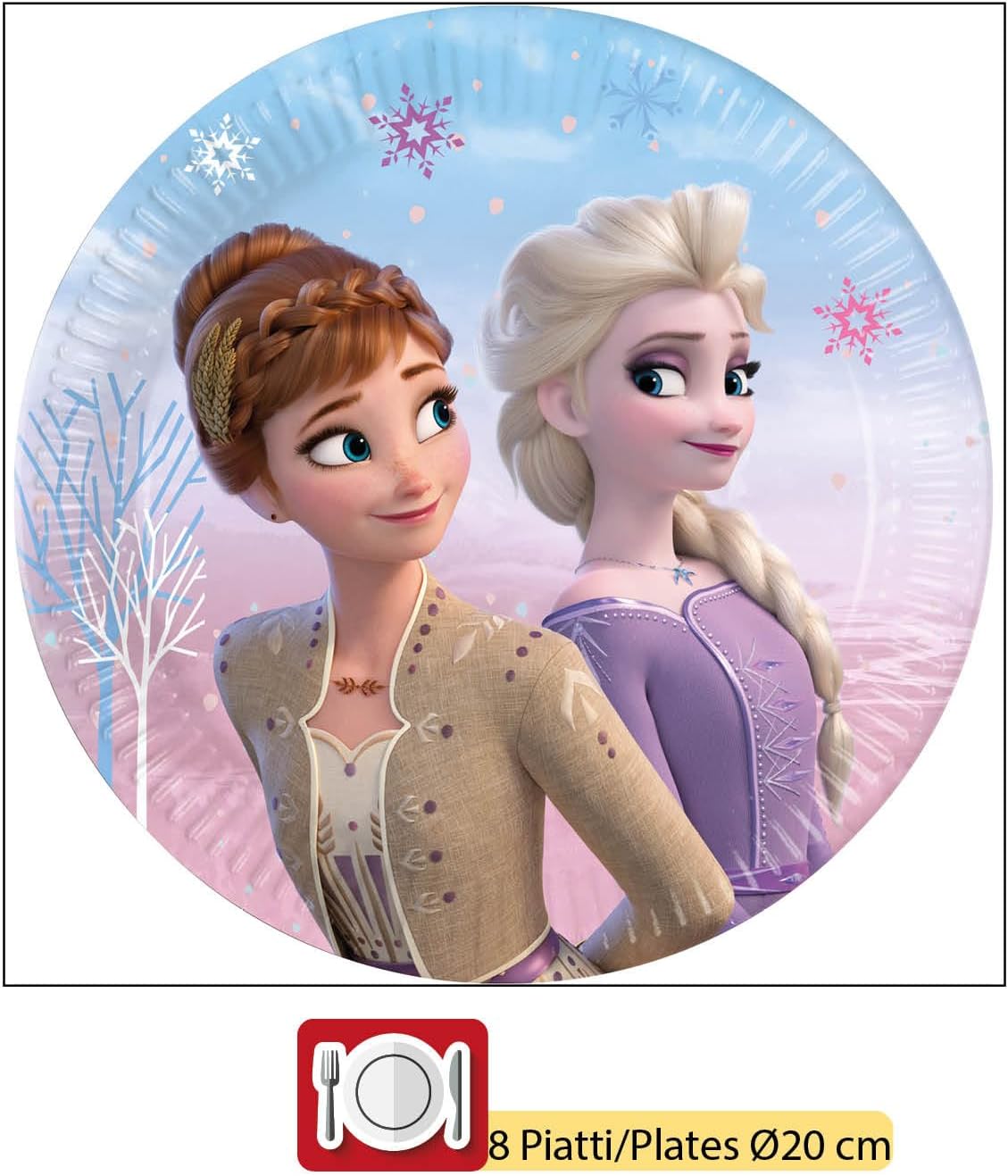 Set de fête Disney Frozen II Wind Spirit, 44 pièces pour 8 – Image 6
