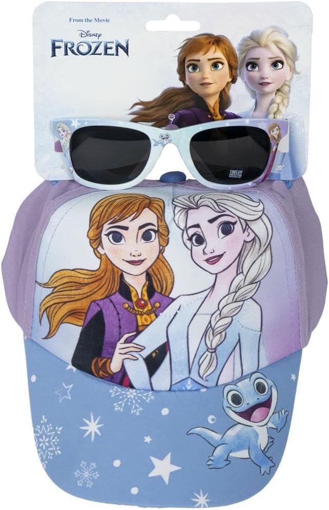 Kit bébé La Reine des Neiges avec casquette réglable et lunettes catégorie 3 – Image 2