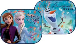 Pare-soleil voiture Disney La Reine des Neiges II Elsa, Anna et Olaf en polyester
