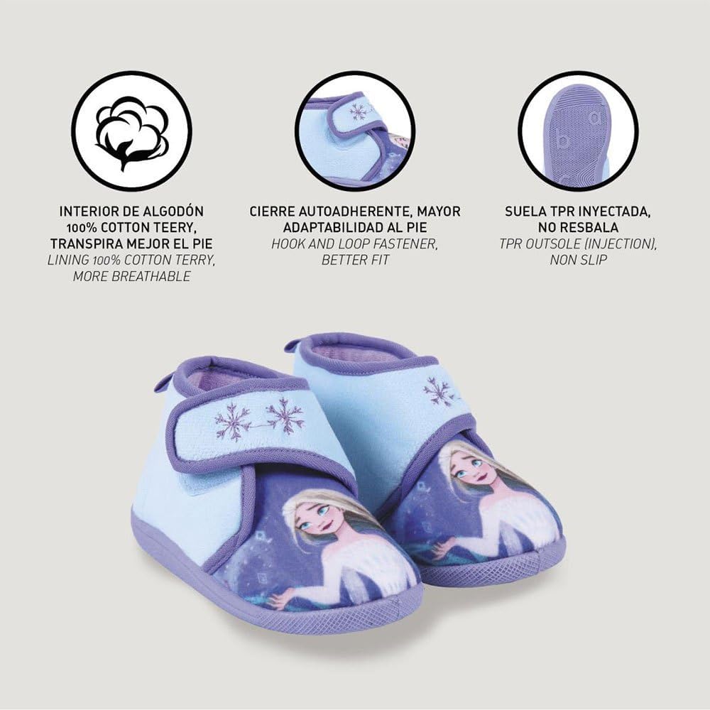 Chaussons montants à scratch Disney La Reine des Neiges pour fille – Image 5