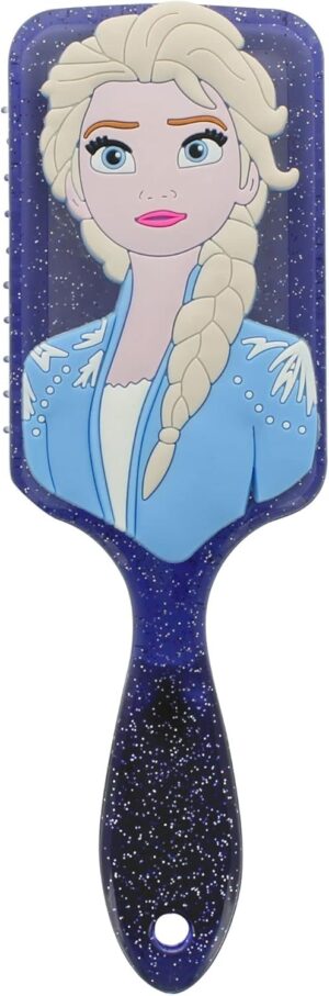 Brosse à cheveux 3D en silicone Disney Frozen II Elsa La Reine des Neiges
