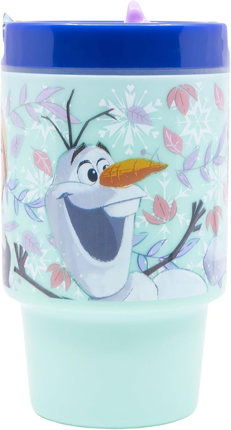 Tasse enfant La Reine des Neiges en plastique avec couvercle 530 ml – Image 2