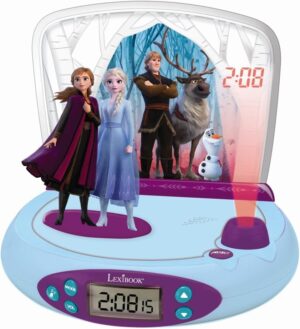 Réveil projecteur Elsa & Anna La Reine des Neiges avec veilleuse RP510FZ