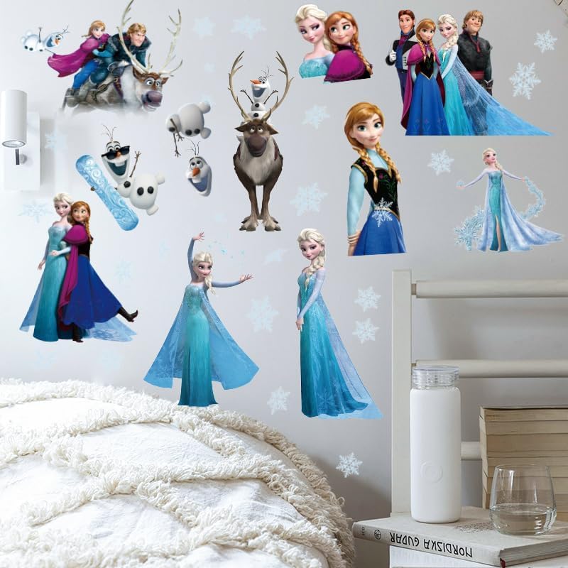 Stickers muraux Disney Frozen Elsa pour salon et chambre – Image 7