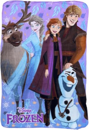 Plaid polaire Disney La Reine des Neiges 100x140 en 100% polyester 220 GSM