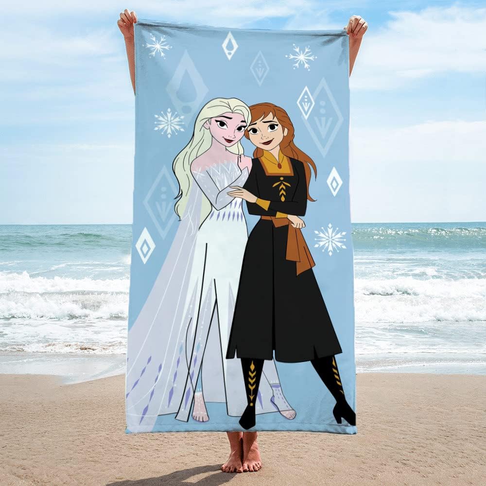 Serviette de plage Disney La Reine des Neiges Enchantée 100% coton 71 x 147 cm – Image 3