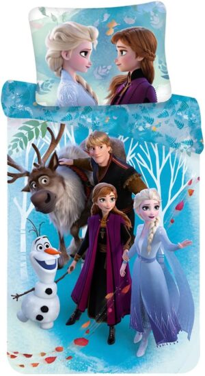 Parure de lit Disney La Reine des Neiges en coton 140 x 200