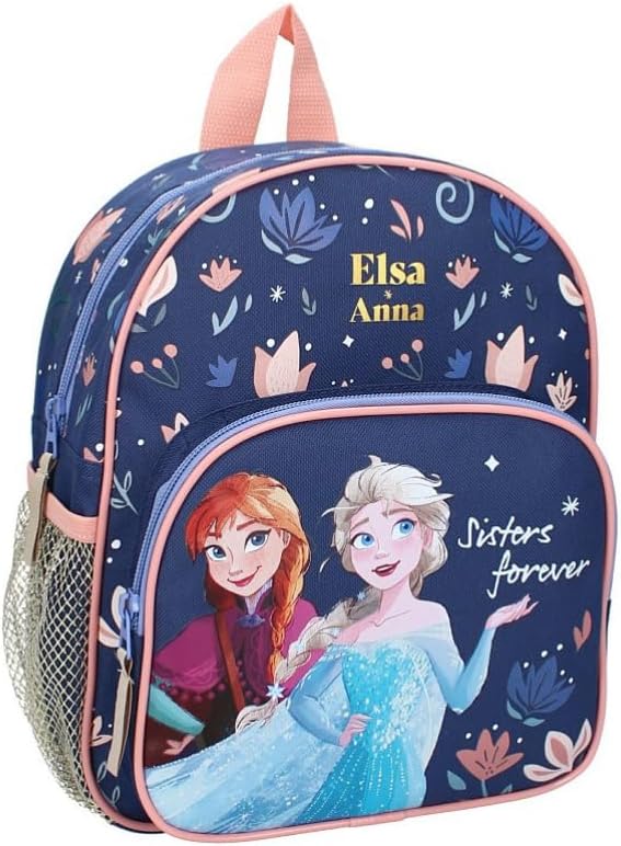 Sac à dos bleu La Reine des Neiges enfant 29 cm à bretelles réglables