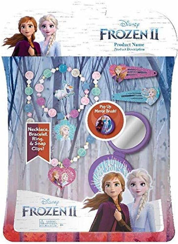 Coffret Disney Frozen 2 avec brosse et 6 accessoires cheveux