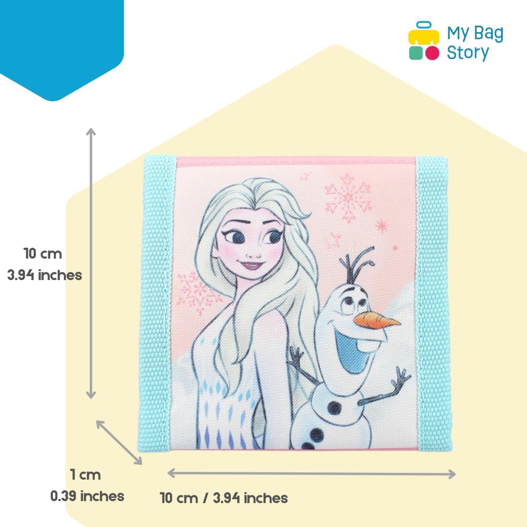 Portefeuille rose La Reine des Neiges pour fille, 10 cm – Image 2