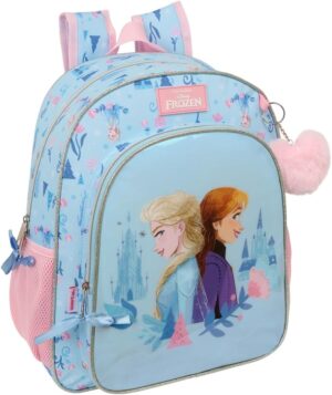 Sac à dos scolaire Frozen Ice Magic adaptable au chariot 32 x 12 x 38 cm
