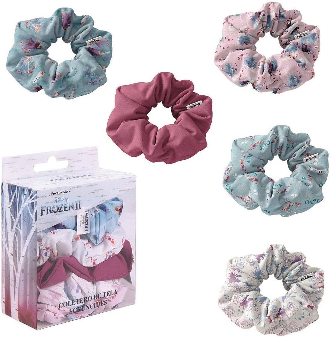 Lot de 5 chouchous Elsa en polyester, La Reine des Neiges 2 Disney