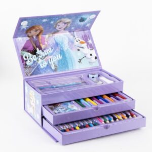 Coffret Disney de papeterie à colorier La Reine des Neiges avec accessoires