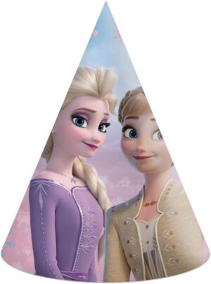 Chapeaux cône Wind Spirit Disney Frozen II en papier FSC, 6 pièces