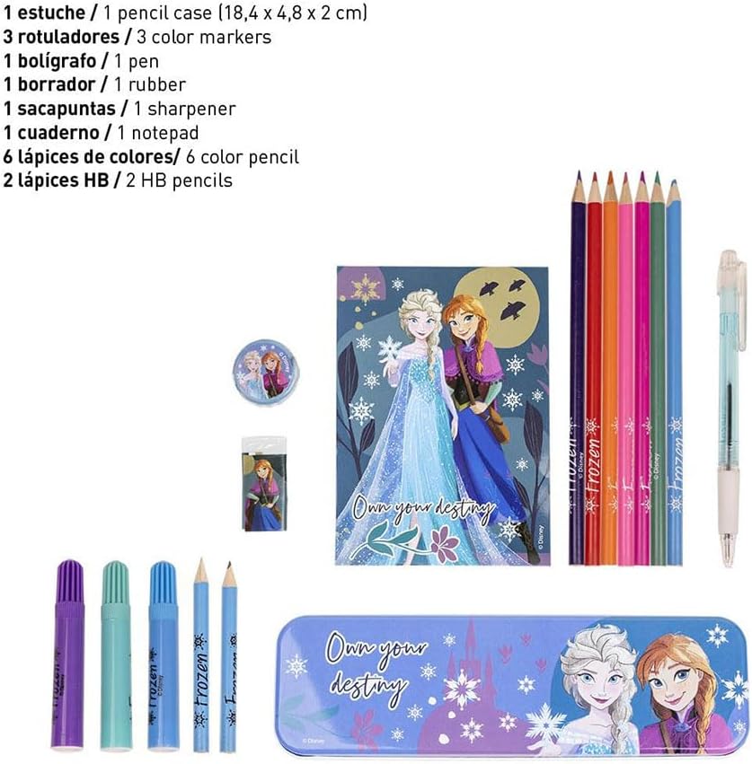 Kit de coloriage La Reine des Neiges avec trousse et carnet – Image 2