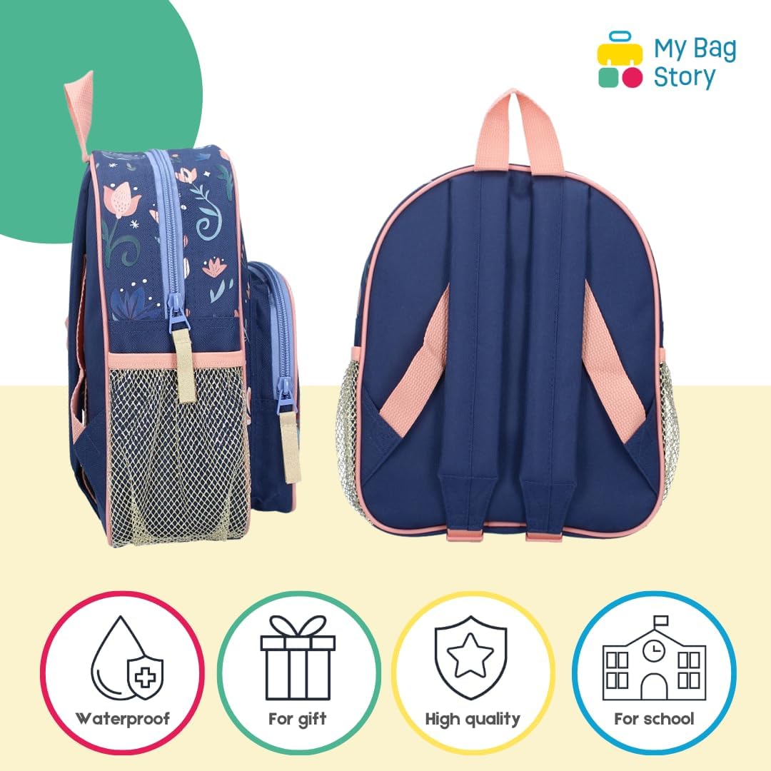 Sac à dos bleu La Reine des Neiges enfant 29 cm à bretelles réglables – Image 5