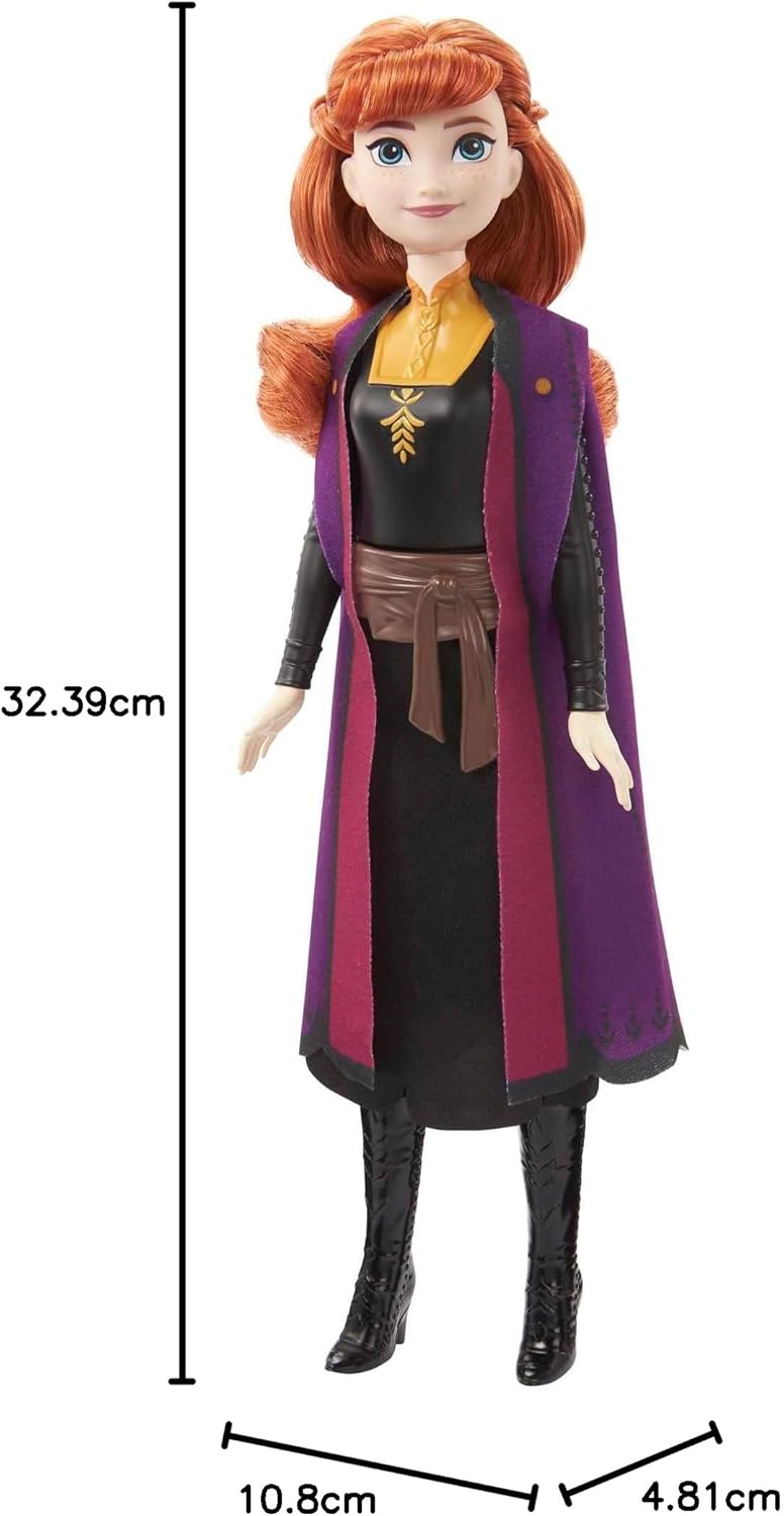 Poupée Anna Disney La Reine des Neiges 2 avec cape en tissu – Image 7