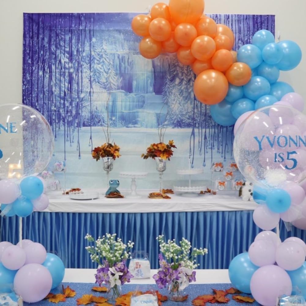 Toile de fond photo La Reine des Neiges avec Blanche Neige et glace – Image 2