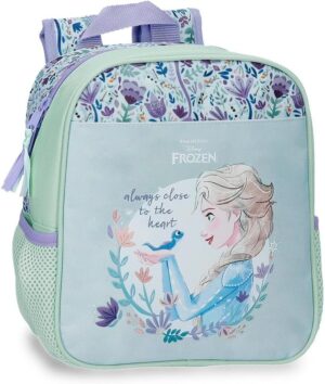 Sac à dos préscolaire Disney Frozen Close to the Heart en polyester avec poches latérales
