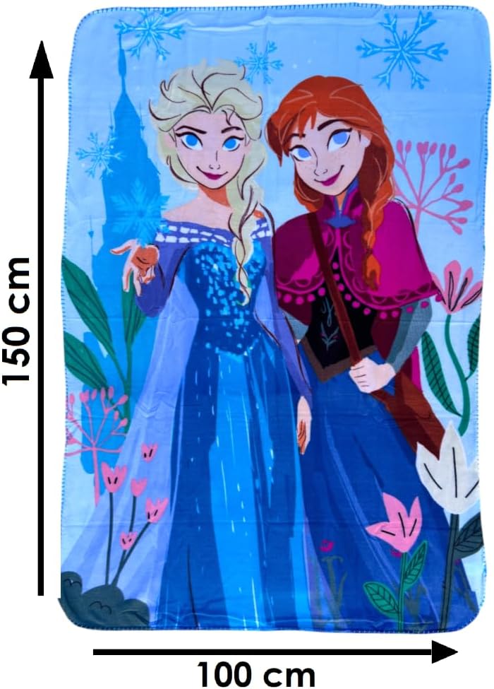 Plaid enfant Frozen polaire 100 x 150 en 100 % polyester 210 gsm – Image 2