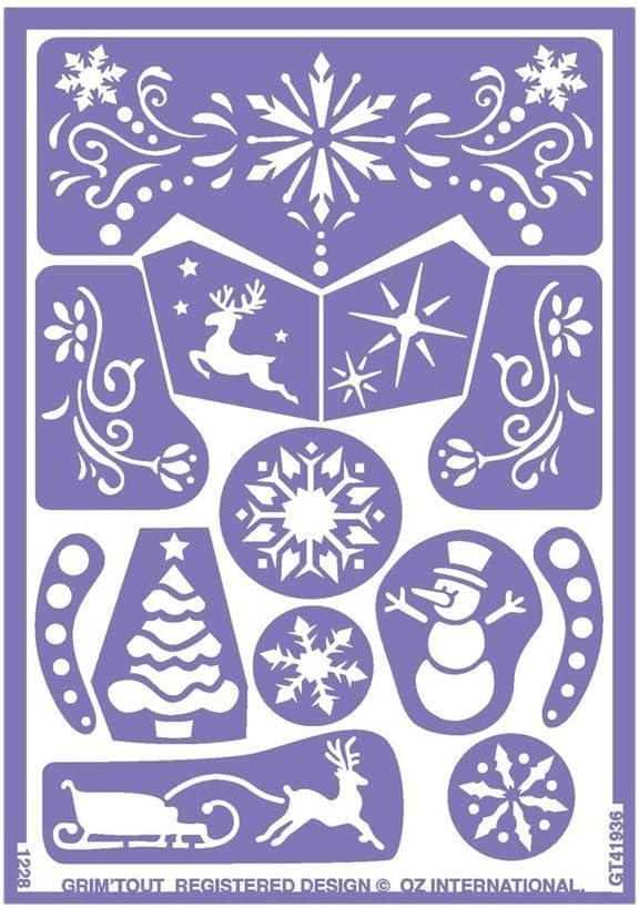 Palette Héros Dino + Reine des Neiges avec 2 pochoirs et règle marque-page Blumie – Image 3
