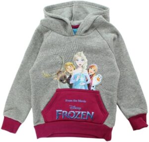 Sweat polaire gris Disney La Reine des Neiges pour fille 2 ans