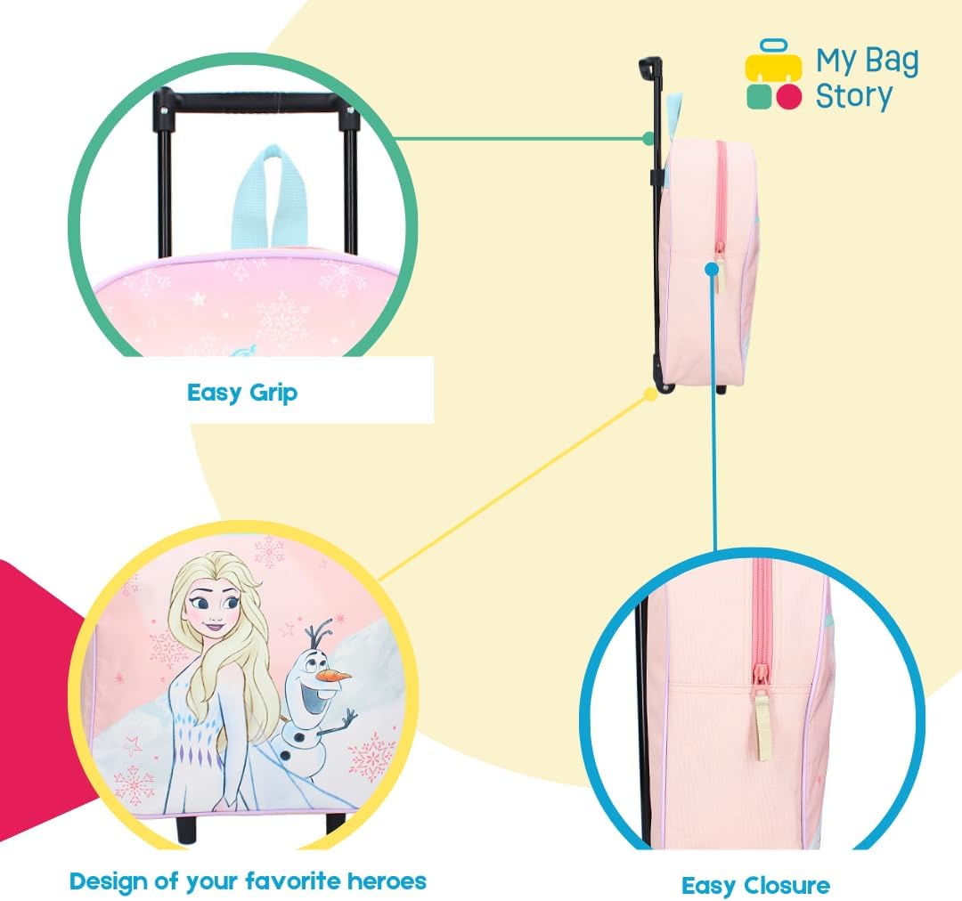 Sac trolley La Reine des Neiges 39 cm pour fille sans bretelles – Image 4
