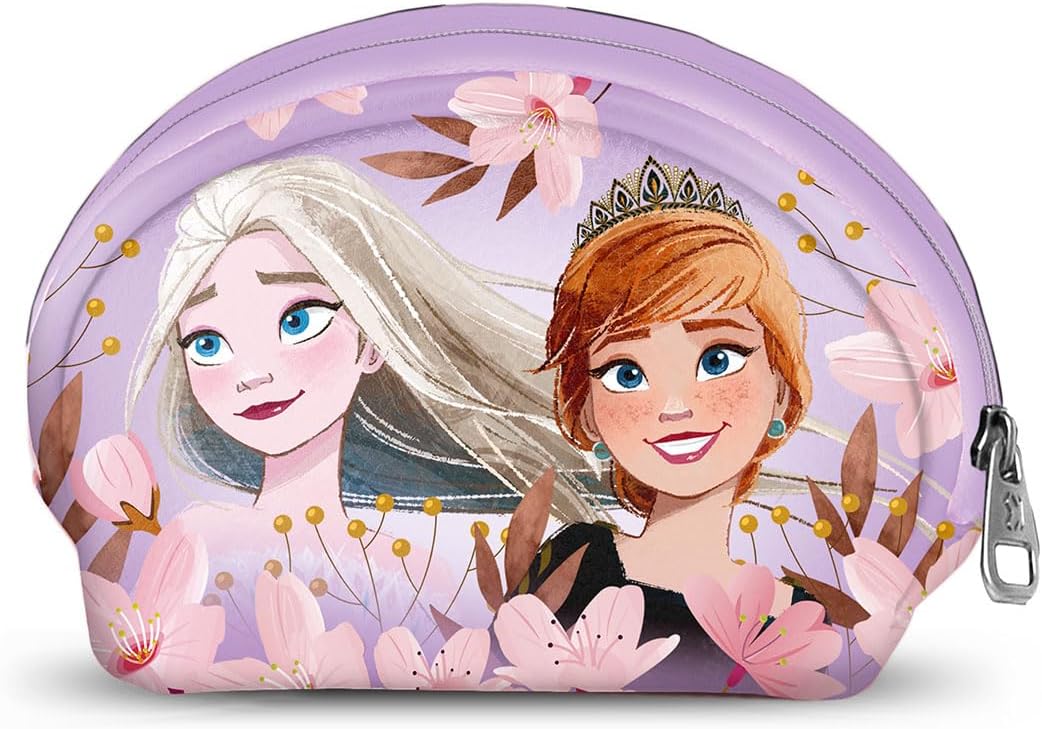 Porte-monnaie ovale lilas Disney La Reine des Neiges 2
