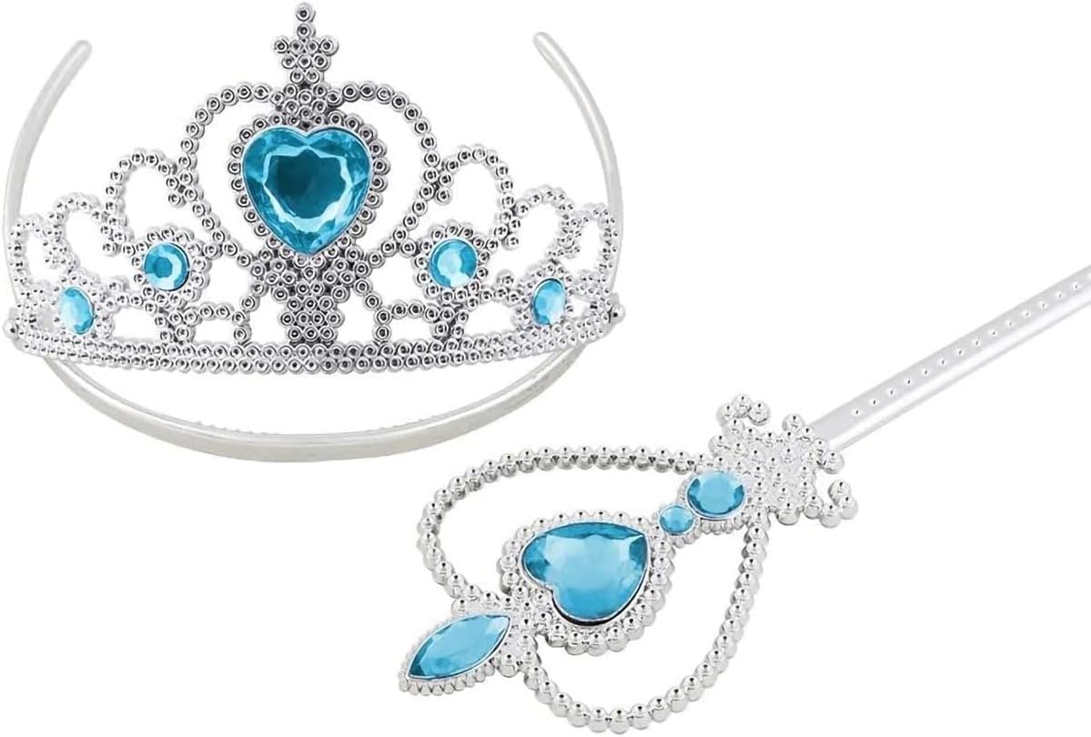 Set d’accessoires Elsa bleu 5 pièces pour costume princesse – Image 5