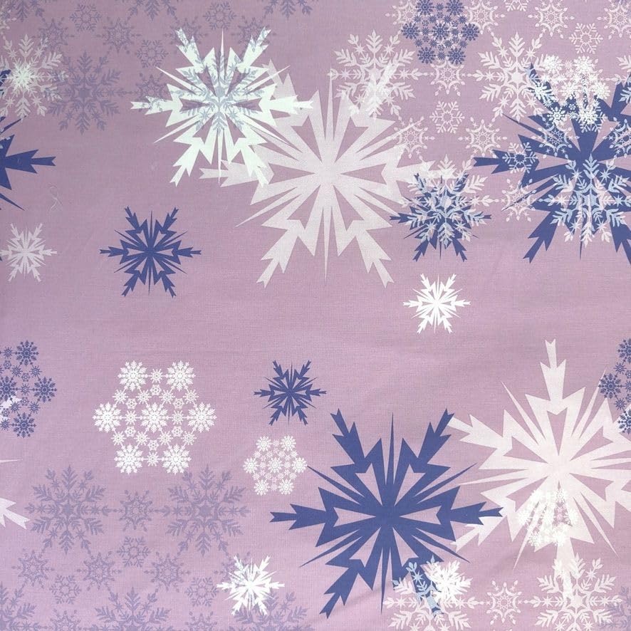 Parure de lit enfant Disney La Reine des Neiges Anna et Elsa en 100 % coton violet – Image 7