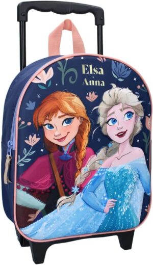 Sac à dos à roulettes 3D La Reine des Neiges 32 cm pour enfant