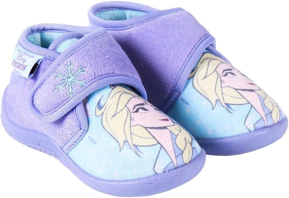 Chaussons Velcro Elsa La Reine des Neiges, intérieur 100% coton – Image 4